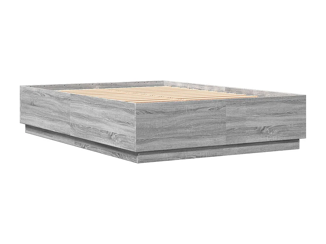 Cadre de lit sonoma gris 150x200 bois d'ingénierie