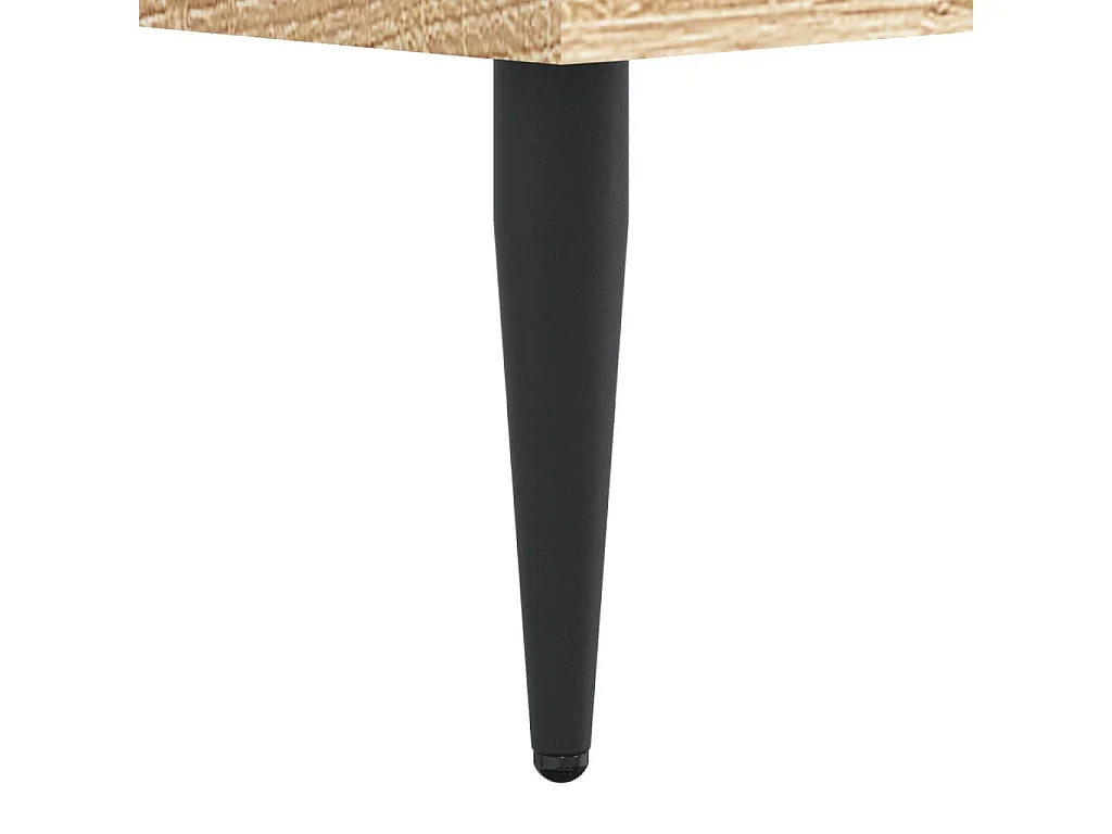 Cadre de lit chêne sonoma 140x200 bois d'ingénierie