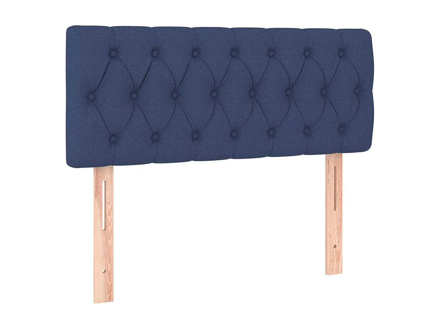 Sommier à lattes de lit avec matelas Bleu 90x200 Tissu