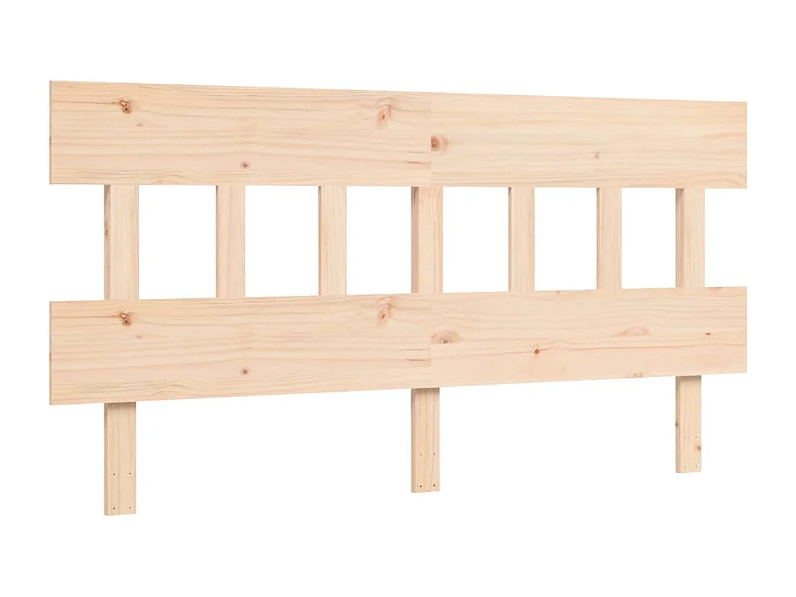 Cadre de lit avec tête de lit 160x200 bois massif