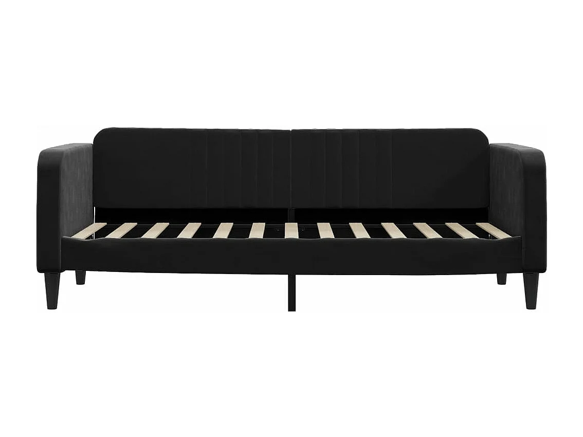 Lit de repos noir 80x200 velours