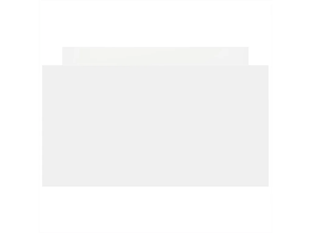 Cadre de lit avec tête de lit-pied de lit blanc 90x190