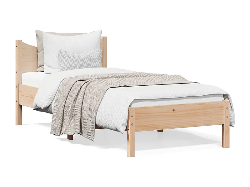 Cadre de lit 90x200 bois de pin massif