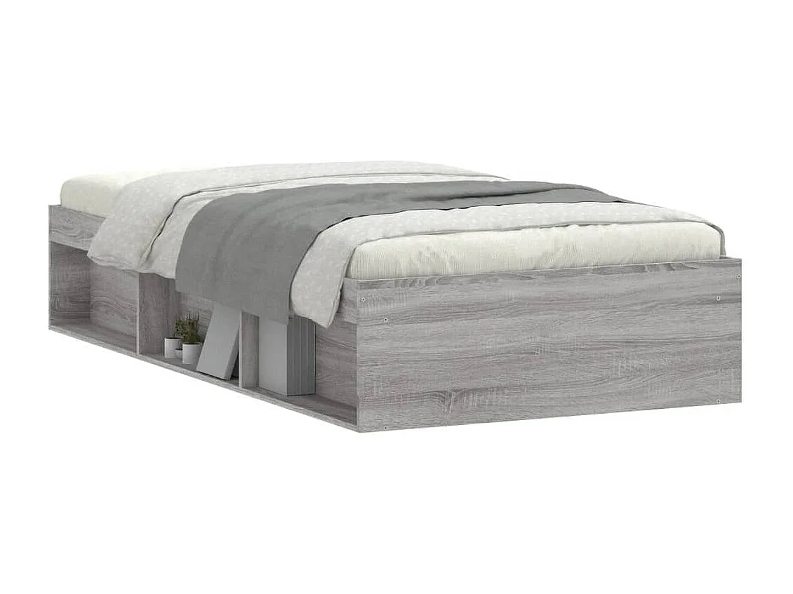 Cadre de lit sonoma gris 100x200