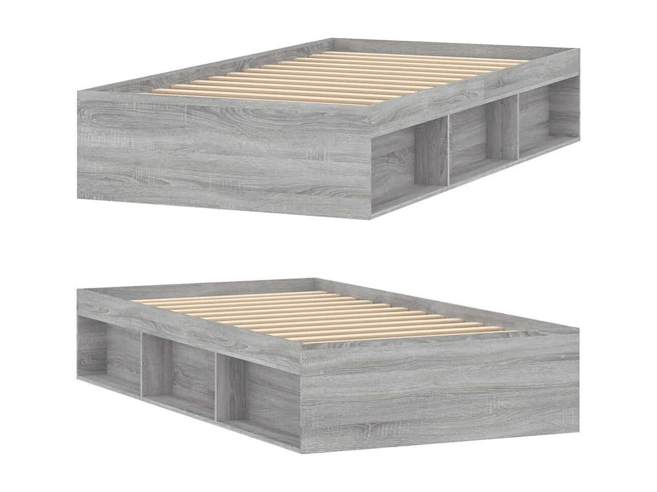 Cadre de lit sonoma gris 100x200