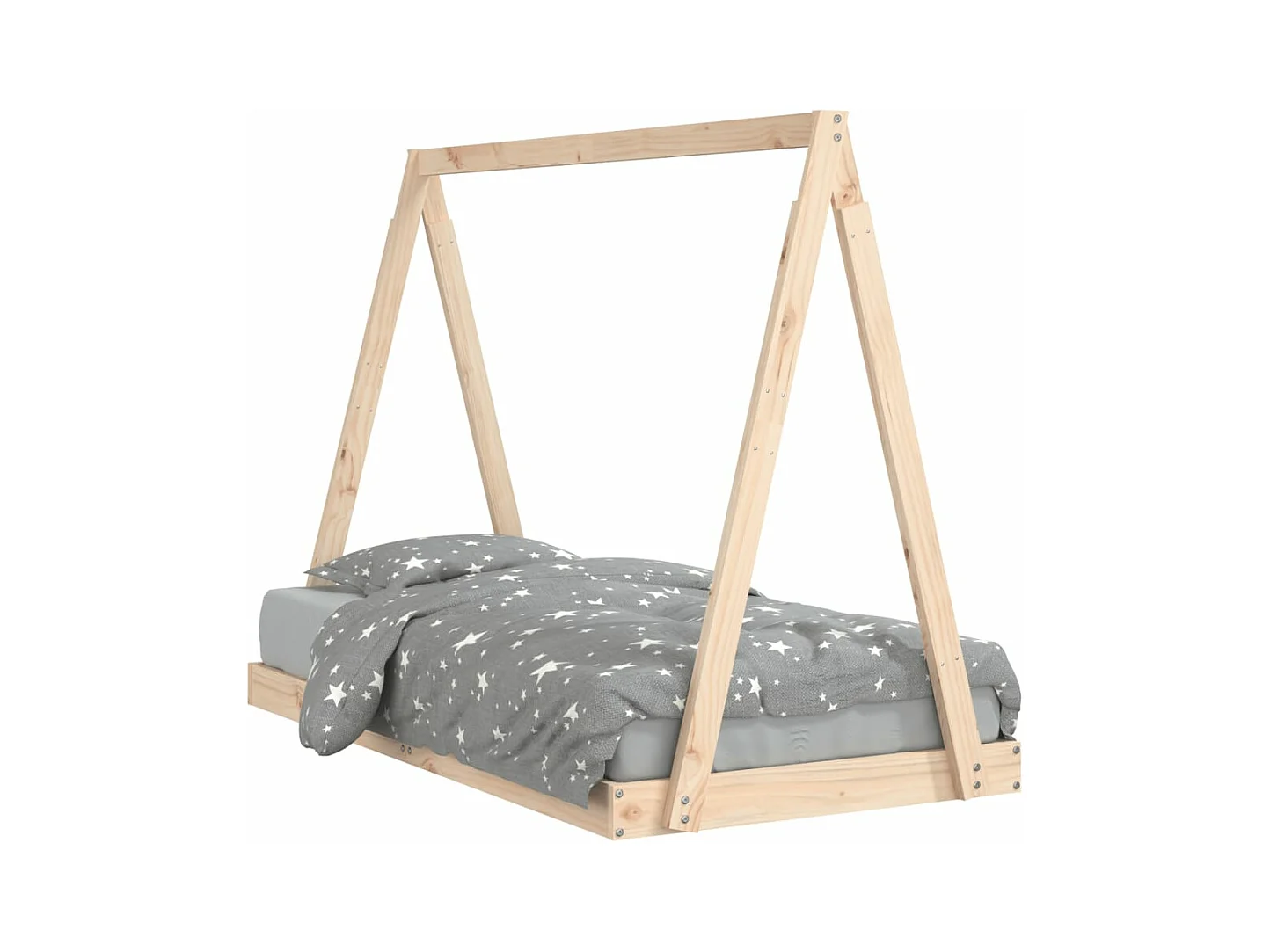 Cadre de lit pour enfant 80x160 bois de pin massif