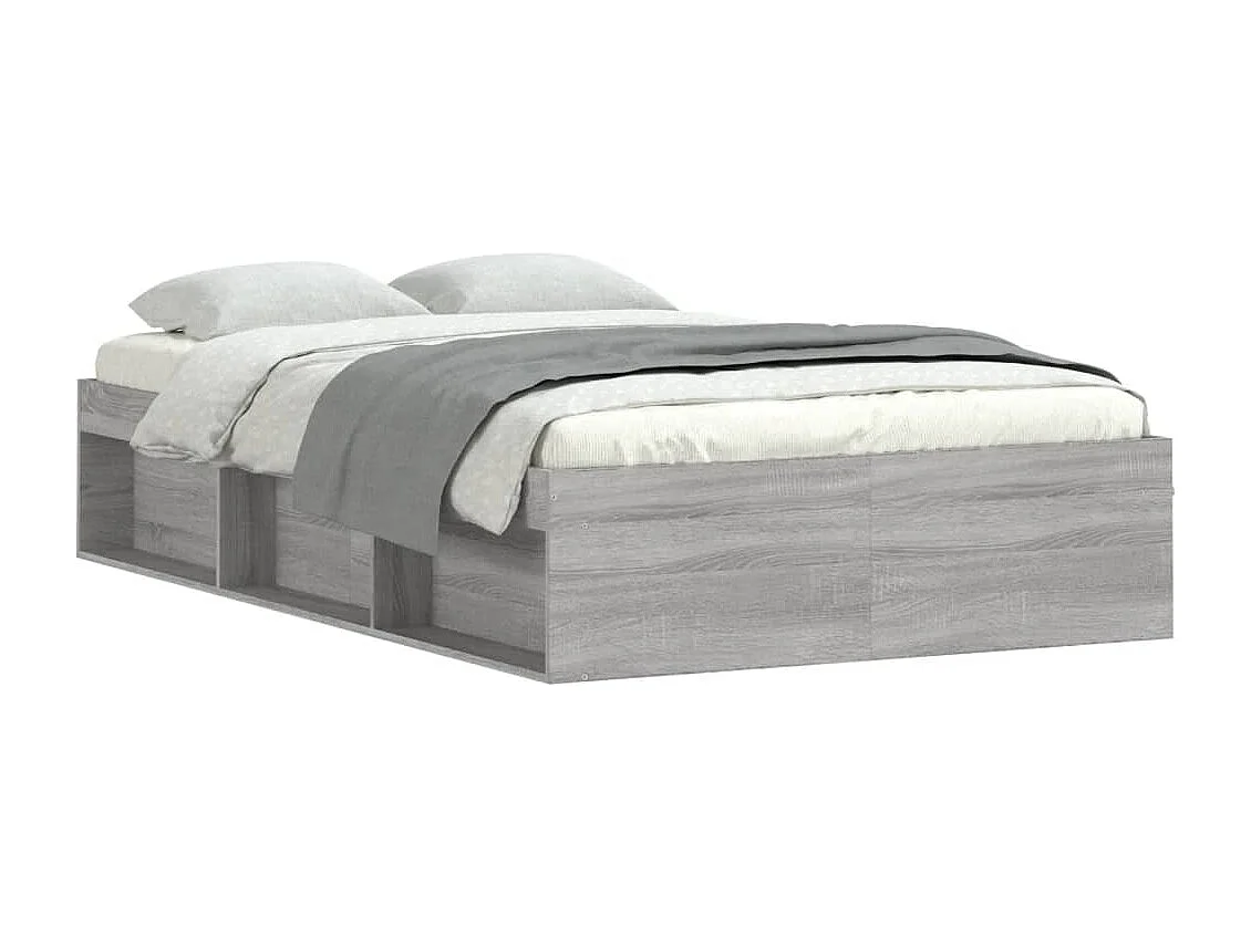 Cadre de lit sonoma gris 120x190 petit double