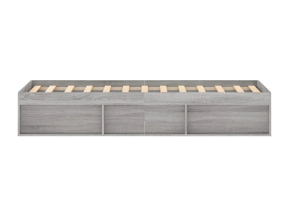 Cadre de lit sonoma gris 120x190 petit double