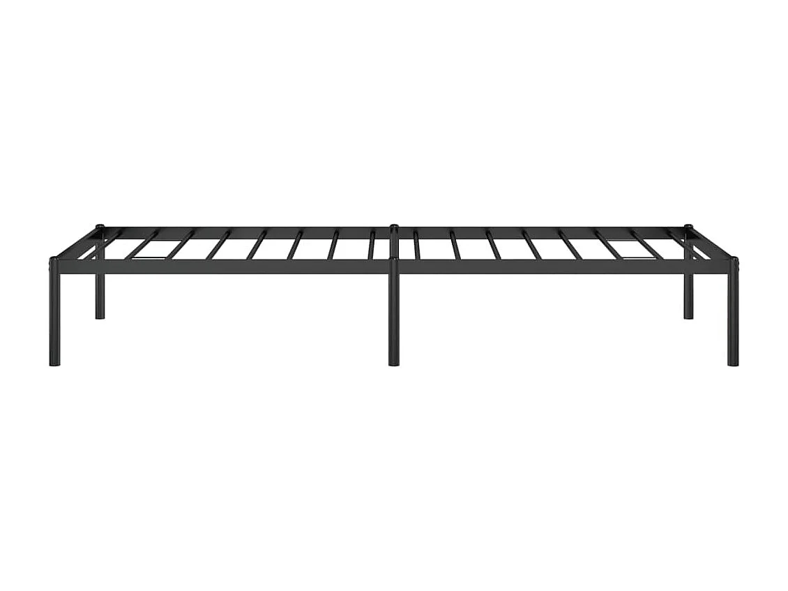 Cadre de lit métal noir 75x190