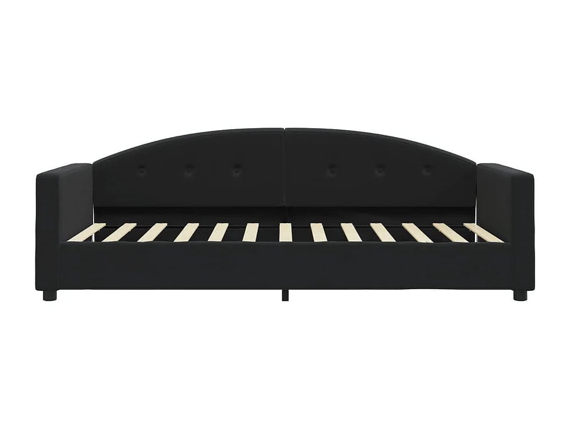 Lit de repos noir 90x200 velours