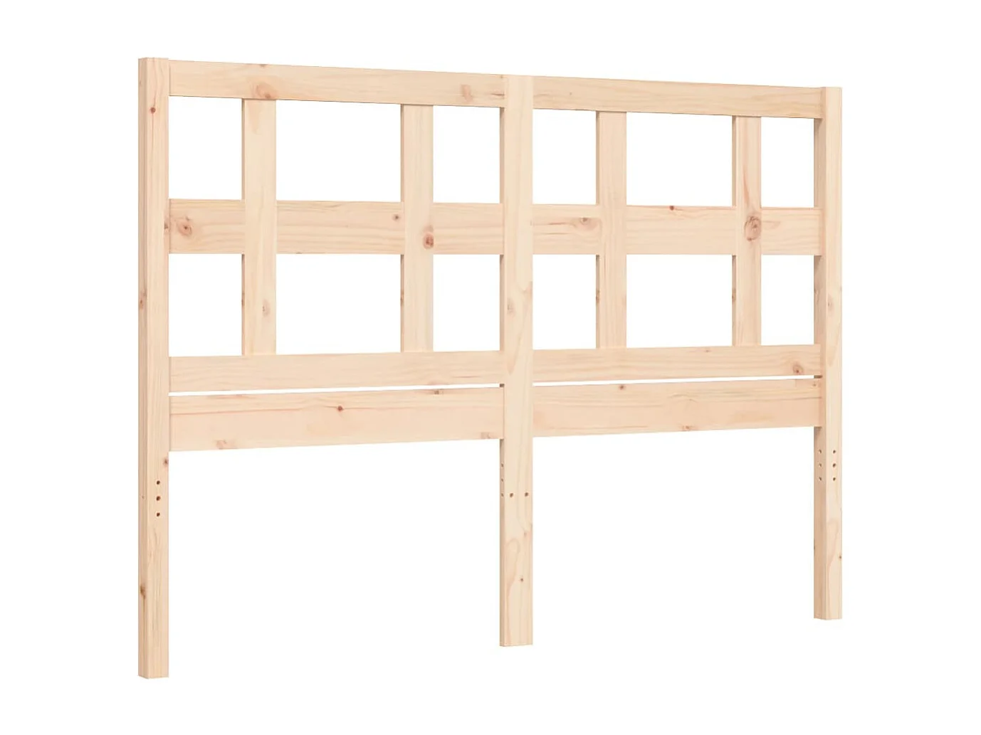 Cadre de lit avec tête de lit 120x200 bois massif