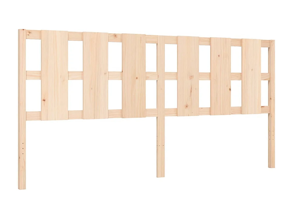 Cadre de lit avec tête de lit 180x200 bois massif