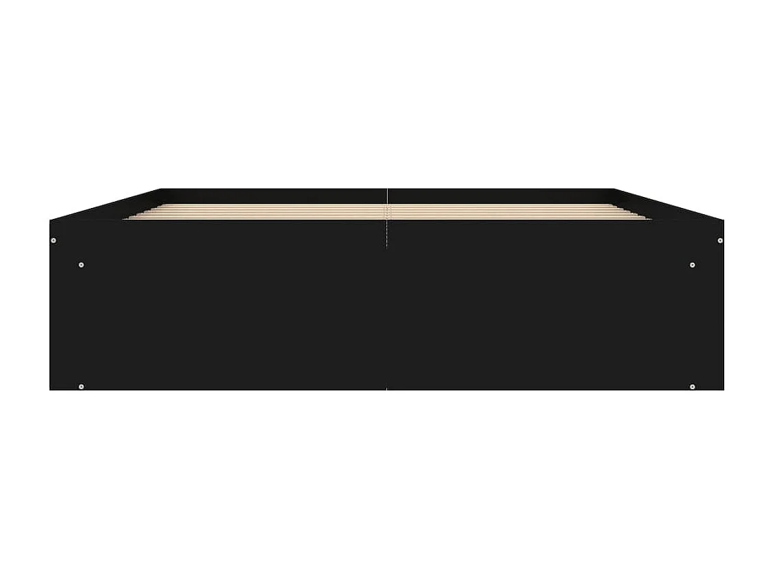 Cadre de lit noir 135x190 double