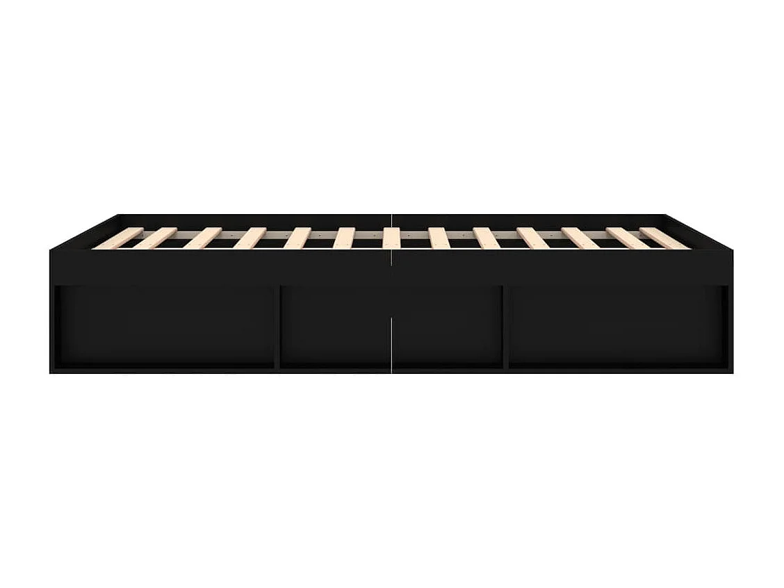 Cadre de lit noir 135x190 double