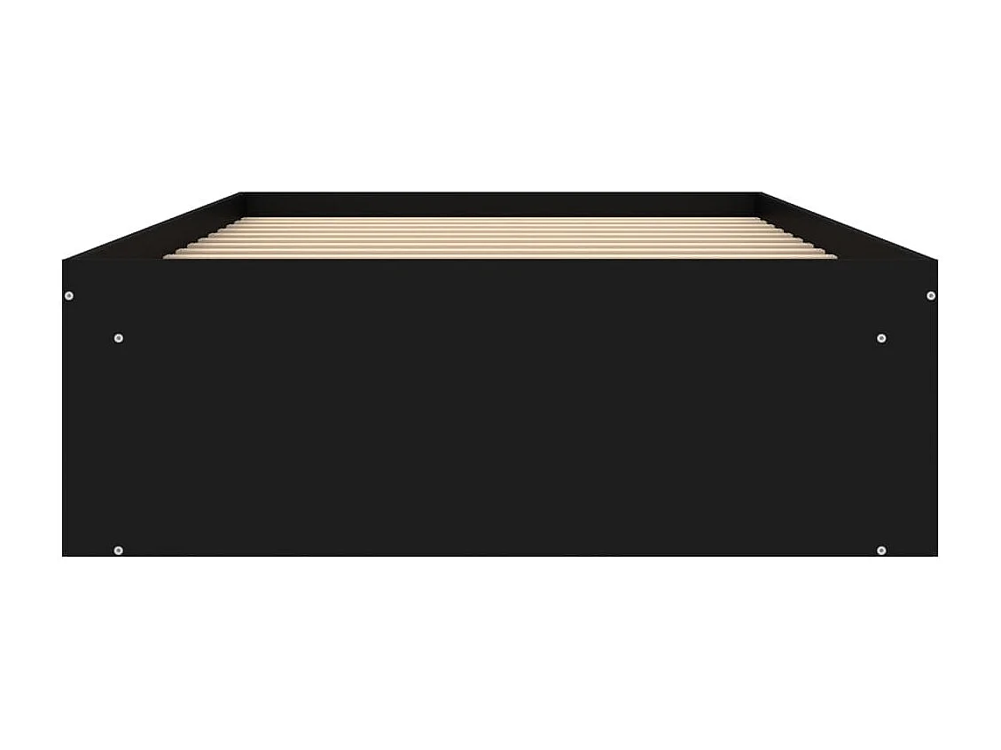 Cadre de lit noir 90x200