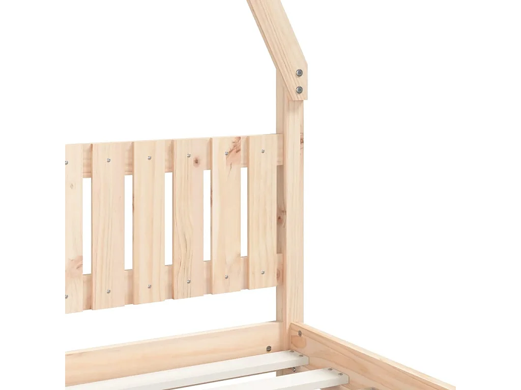 Cadre de lit pour enfants 90x200 bois de pin massif
