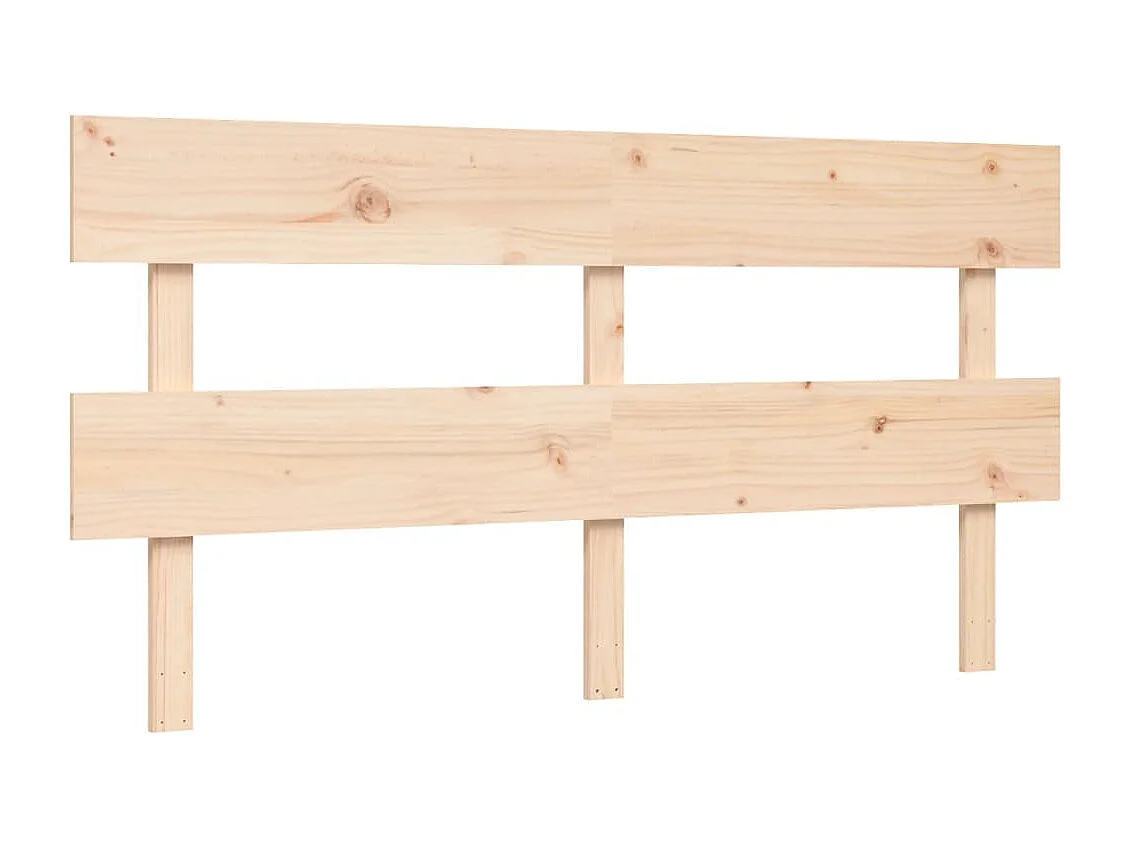 Cadre de lit avec tête de lit 160x200 bois massif