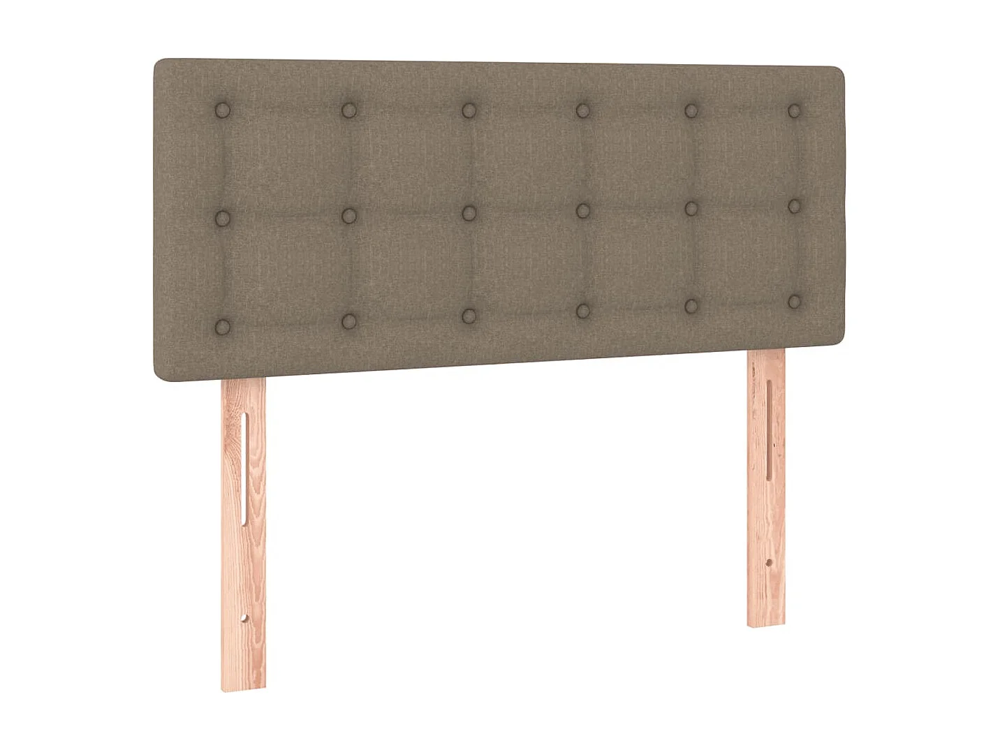 Sommier à lattes de lit avec matelas Taupe 90x200 Tissu