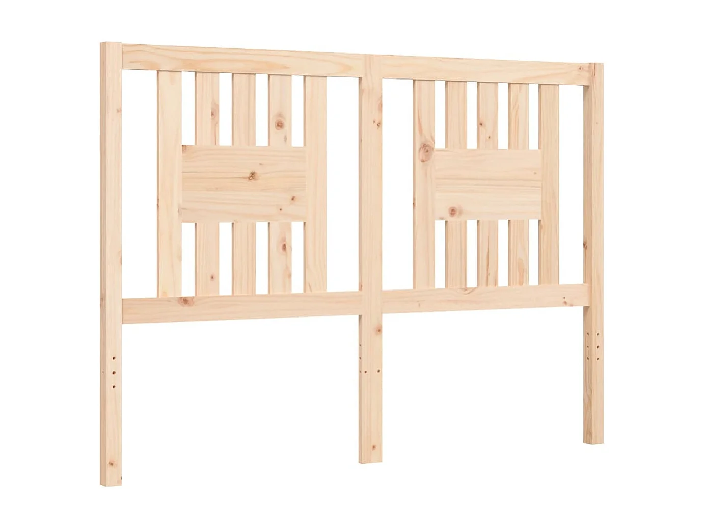 Cadre de lit avec tête de lit 120x200 bois massif