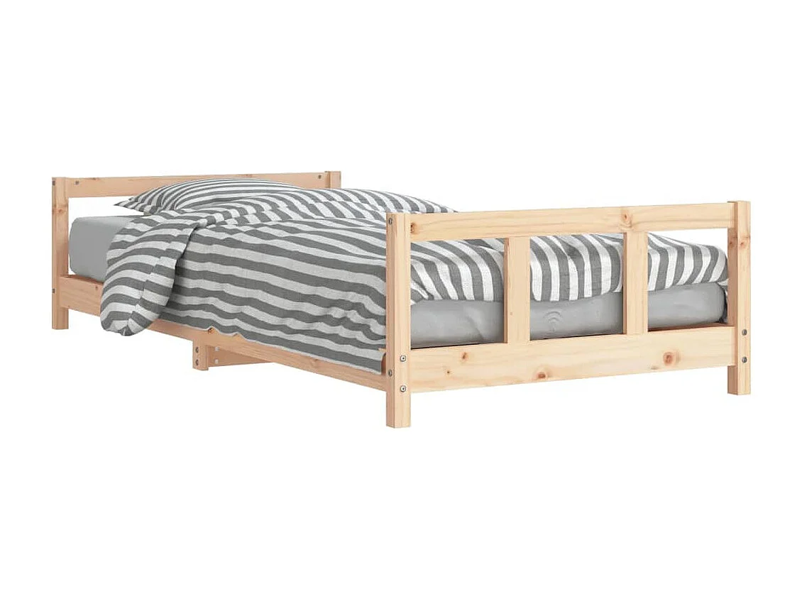 Cadre de lit pour enfants 90x200 bois de pin massif