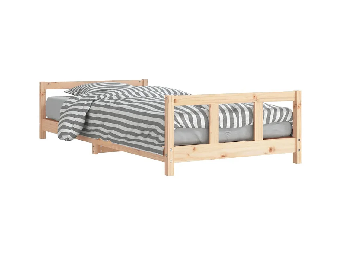 Cadre de lit pour enfants 90x200 bois de pin massif