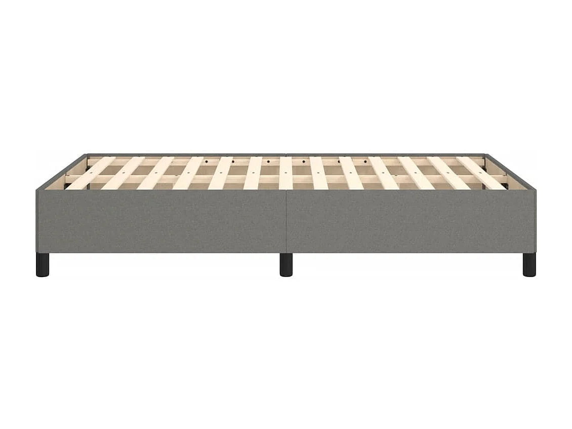 Cadre de lit gris foncé 120x190 tissu