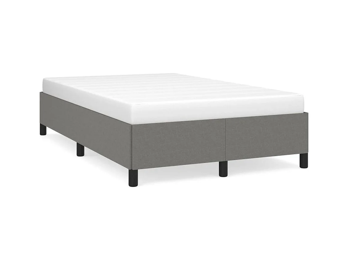 Cadre de lit gris foncé 120x190 tissu