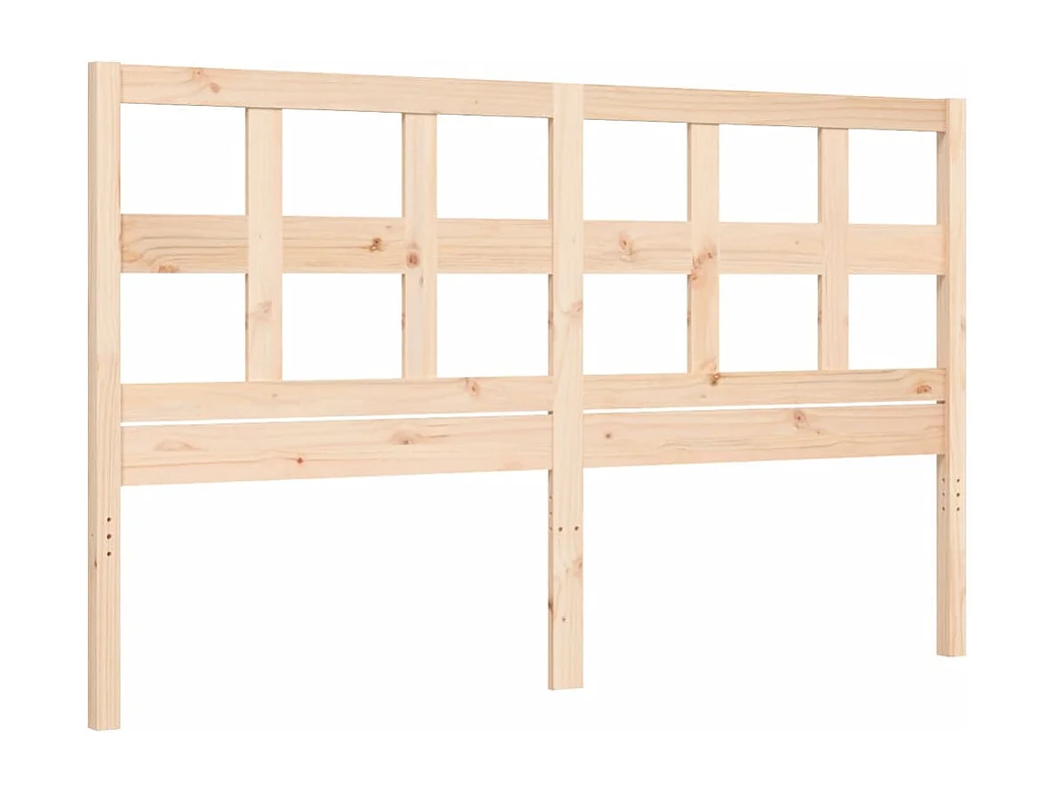 Cadre de lit avec tête de lit 160x200 bois massif