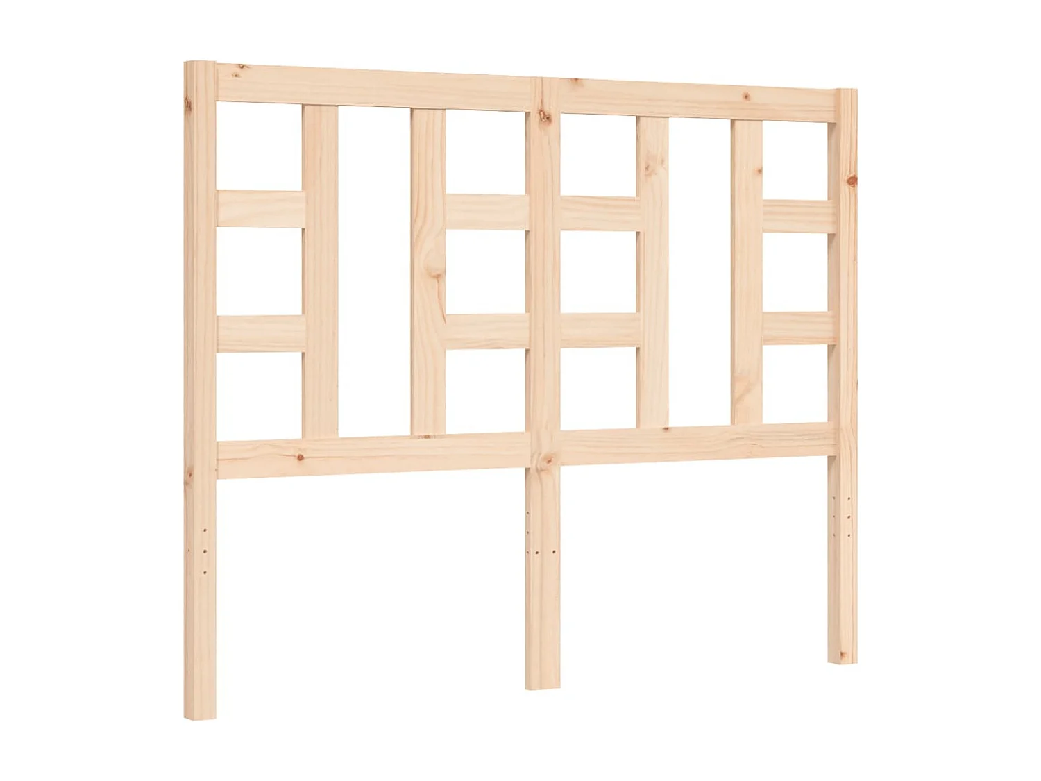 Cadre de lit avec tête de lit petit double bois massif