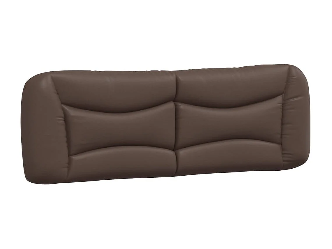 Cadre de lit avec lumières LED marron 160x200 similicuir