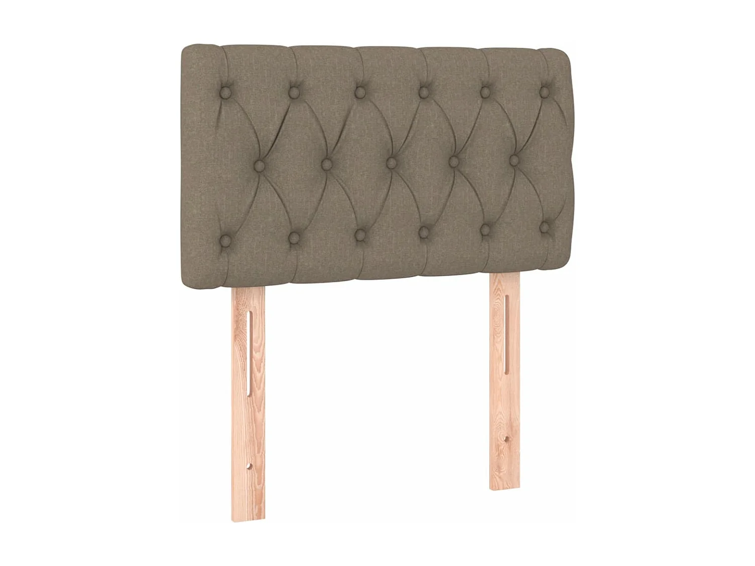 Sommier à lattes de lit avec matelas Taupe 80x200 Tissu