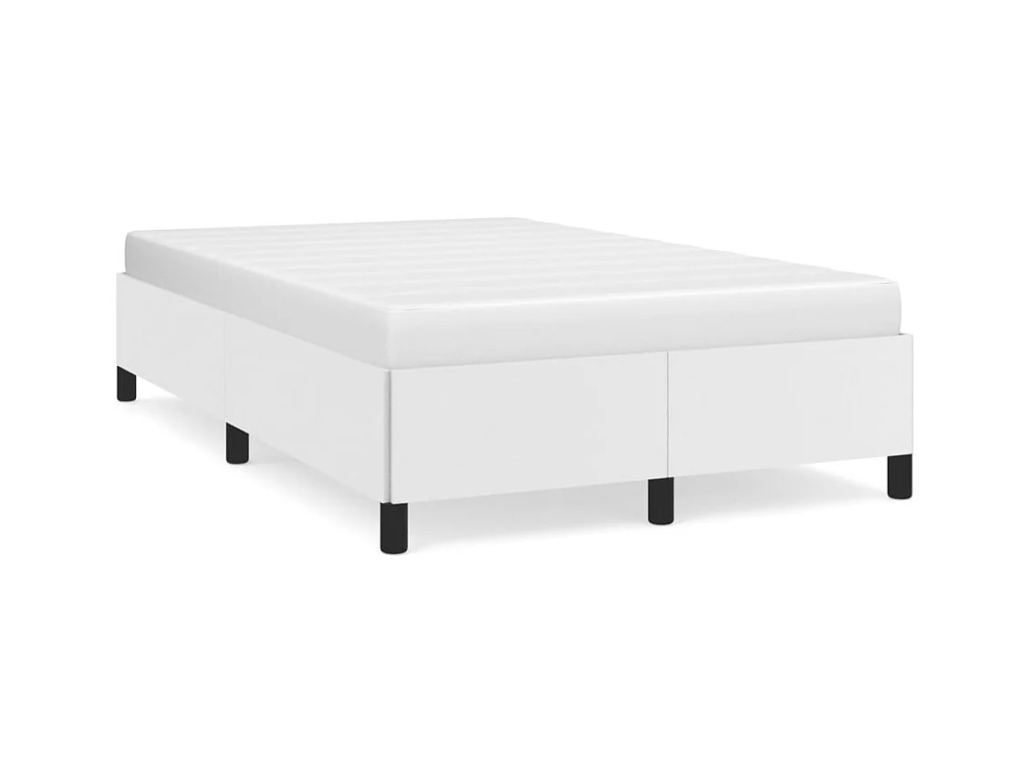 Cadre de lit blanc 120x190 similicuir