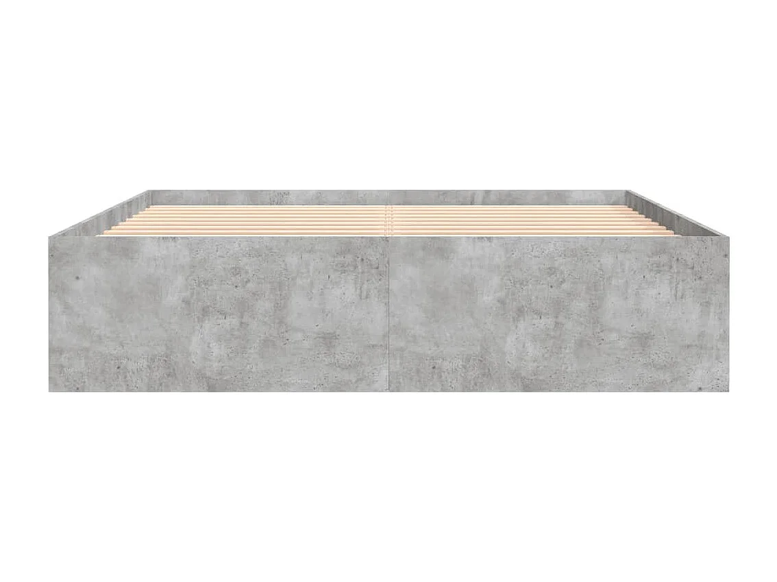 Cadre de lit gris béton 150x200 très grand
