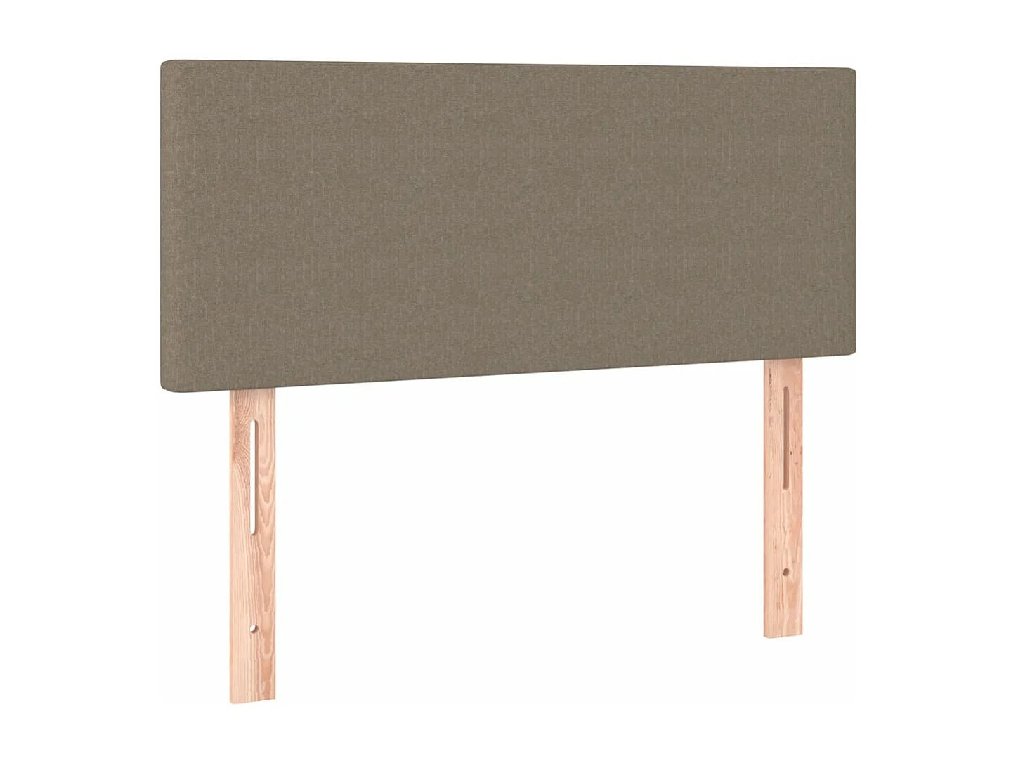 Sommier à lattes de lit matelas et LED taupe 120x190 tissu