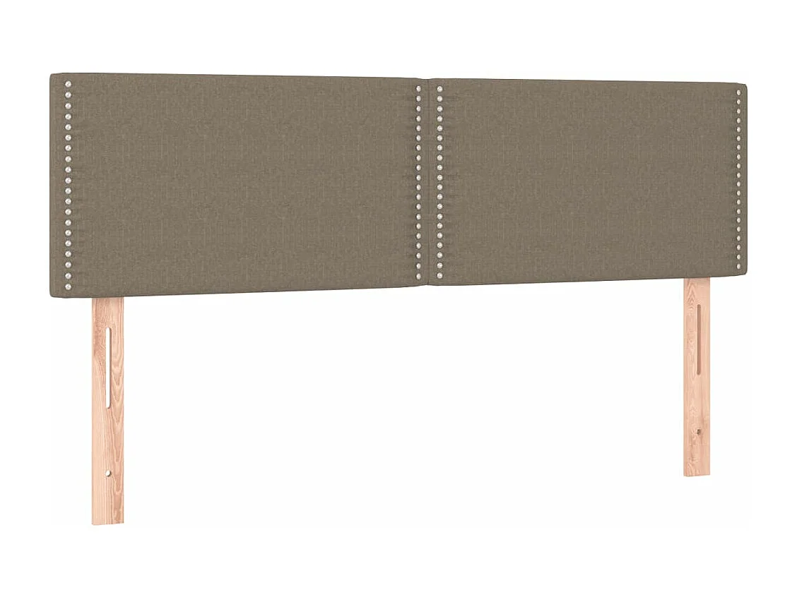 Sommier à lattes de lit avec matelas Taupe 140x190 Tissu