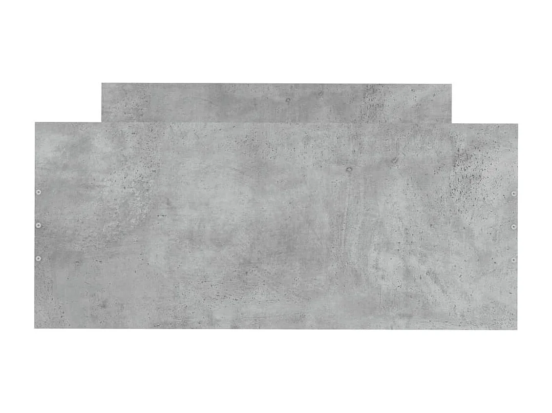 Cadre de lit gris béton 100x200 bois d'ingénierie