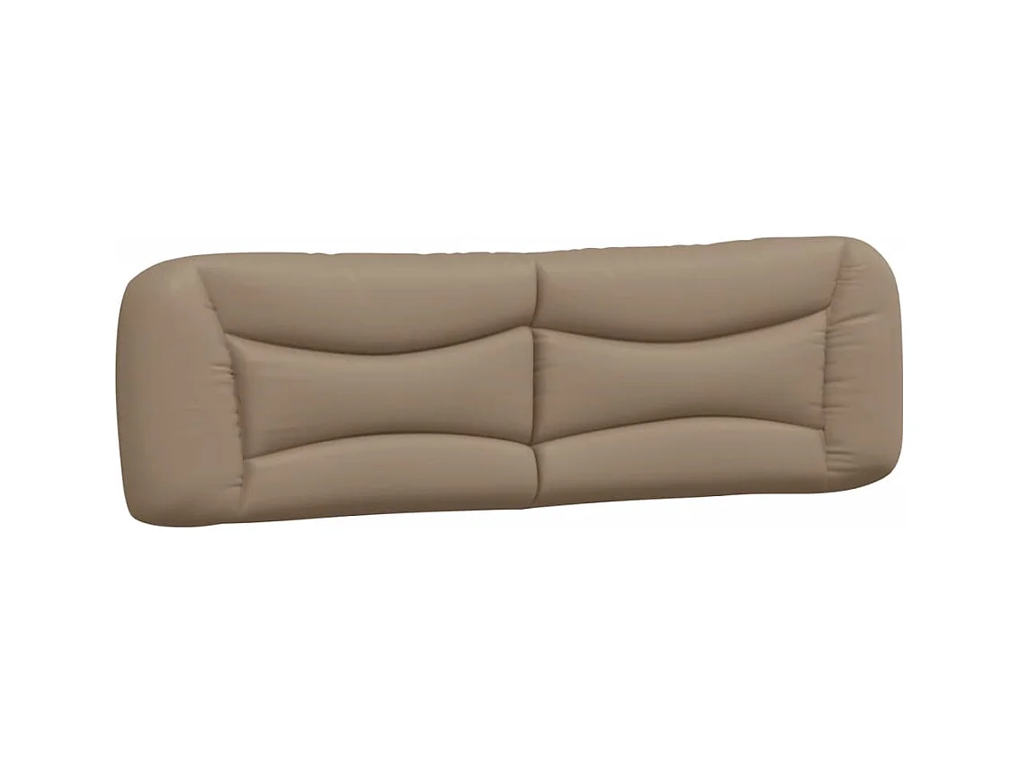 Bedframe met LED-verlichting kunstleer cappuccino 180x200 cm