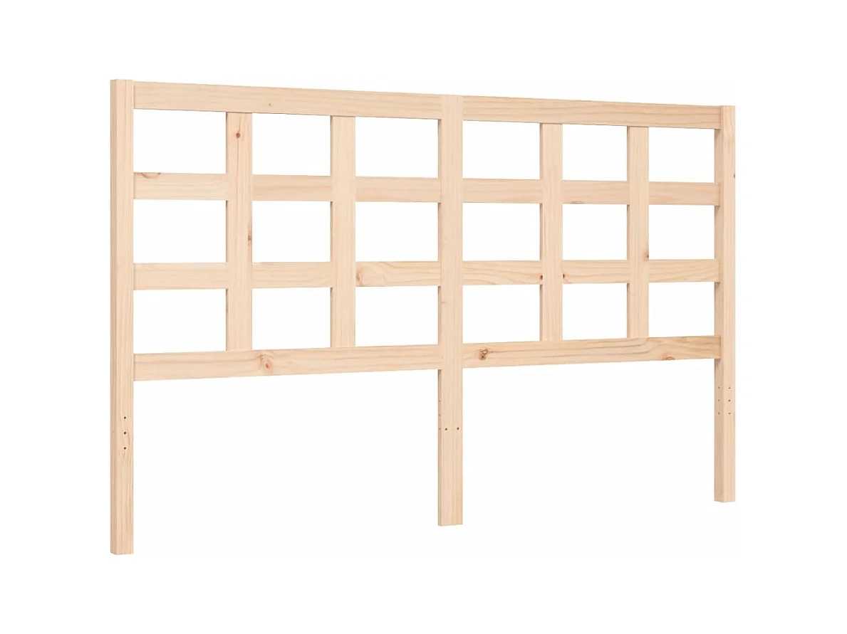 Cadre de lit avec tête de lit 160x200 bois massif