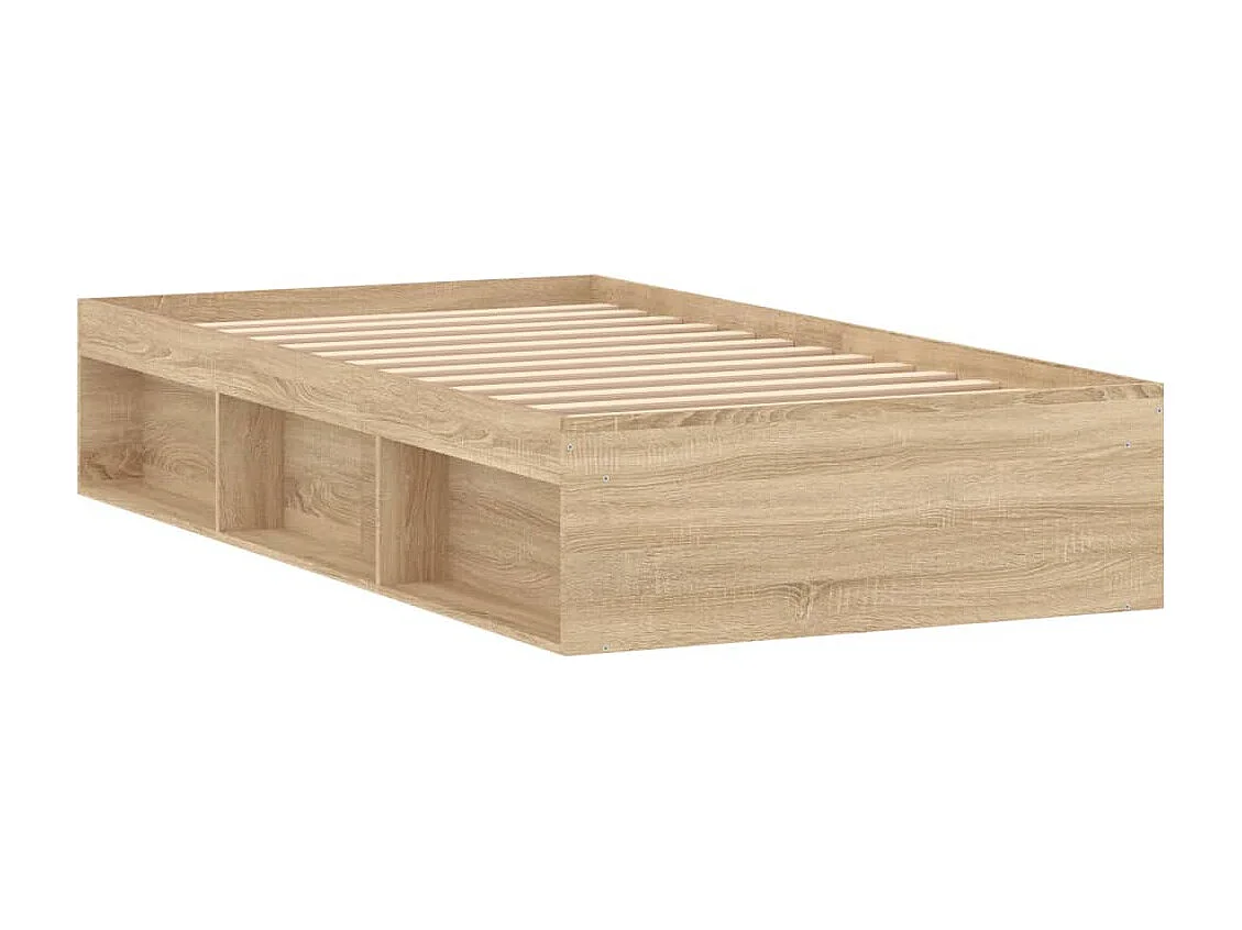 Cadre de lit chêne sonoma 100x200