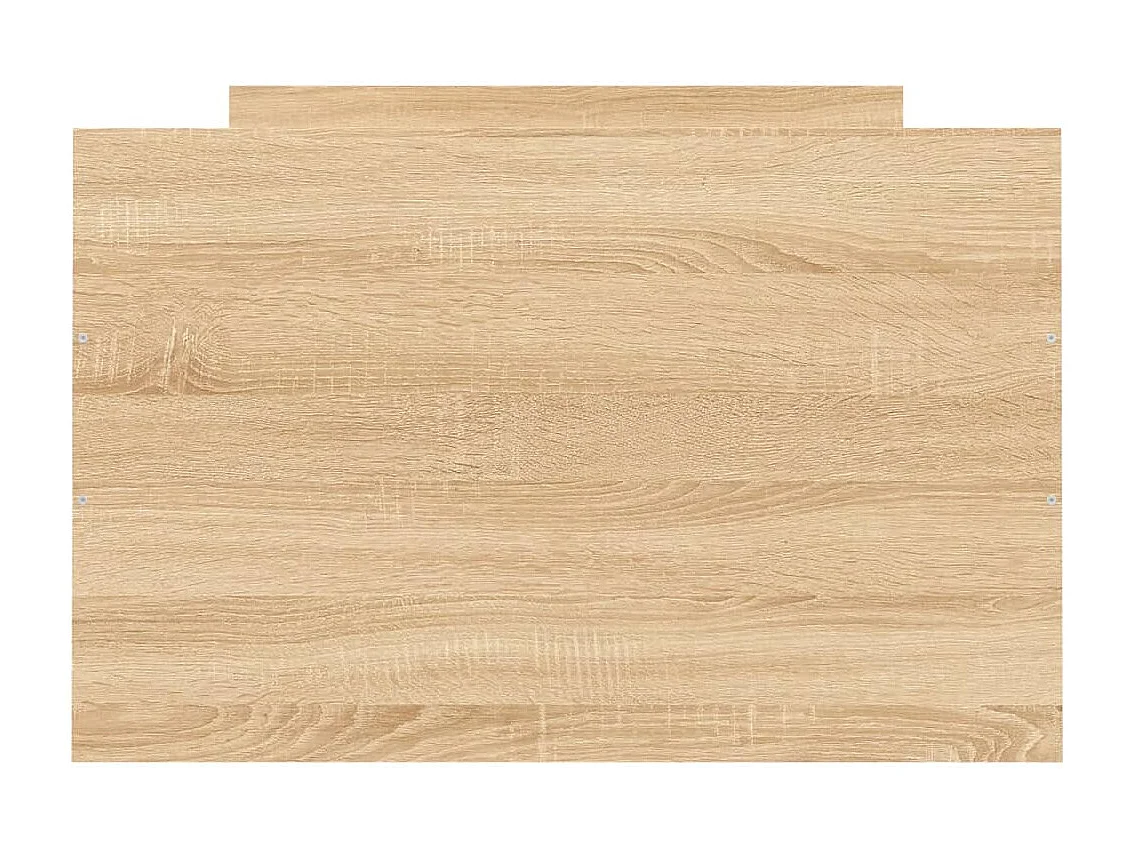 Cadre de lit tête de lit et pied de lit chêne sonoma 75x190