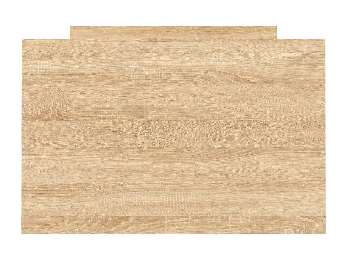 Cadre de lit tête de lit et pied de lit chêne sonoma 75x190