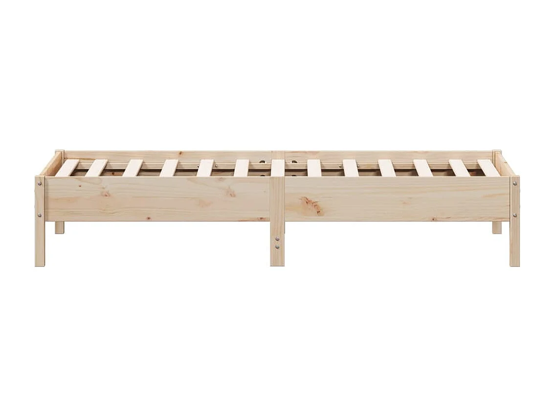 Cadre de lit 75x190 Bois de pin massif
