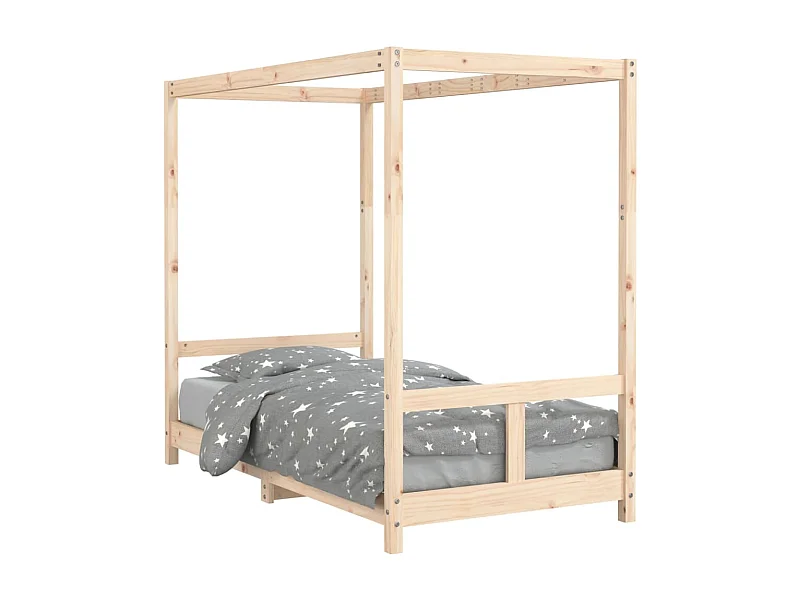 Cadre de lit pour enfant 80x160 bois de pin massif