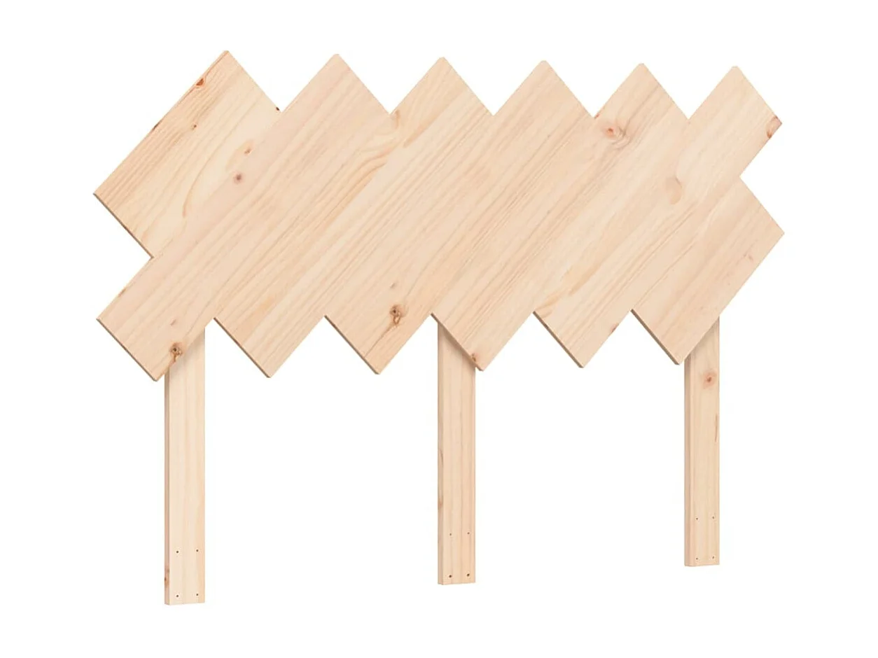 Cadre de lit avec tête de lit 120x200 bois massif