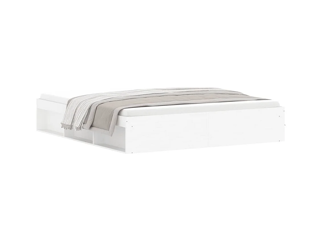 Cadre de lit blanc 180x200 super king