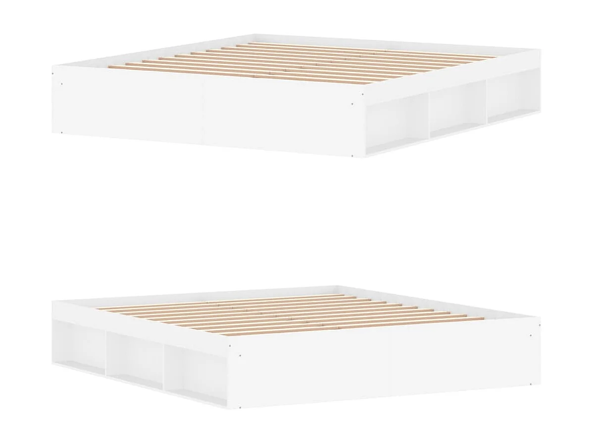 Cadre de lit blanc 180x200 super king