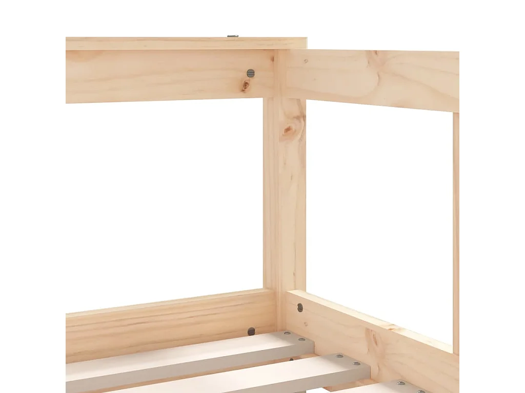 Cadre de lit pour enfant 70x140 bois de pin massif