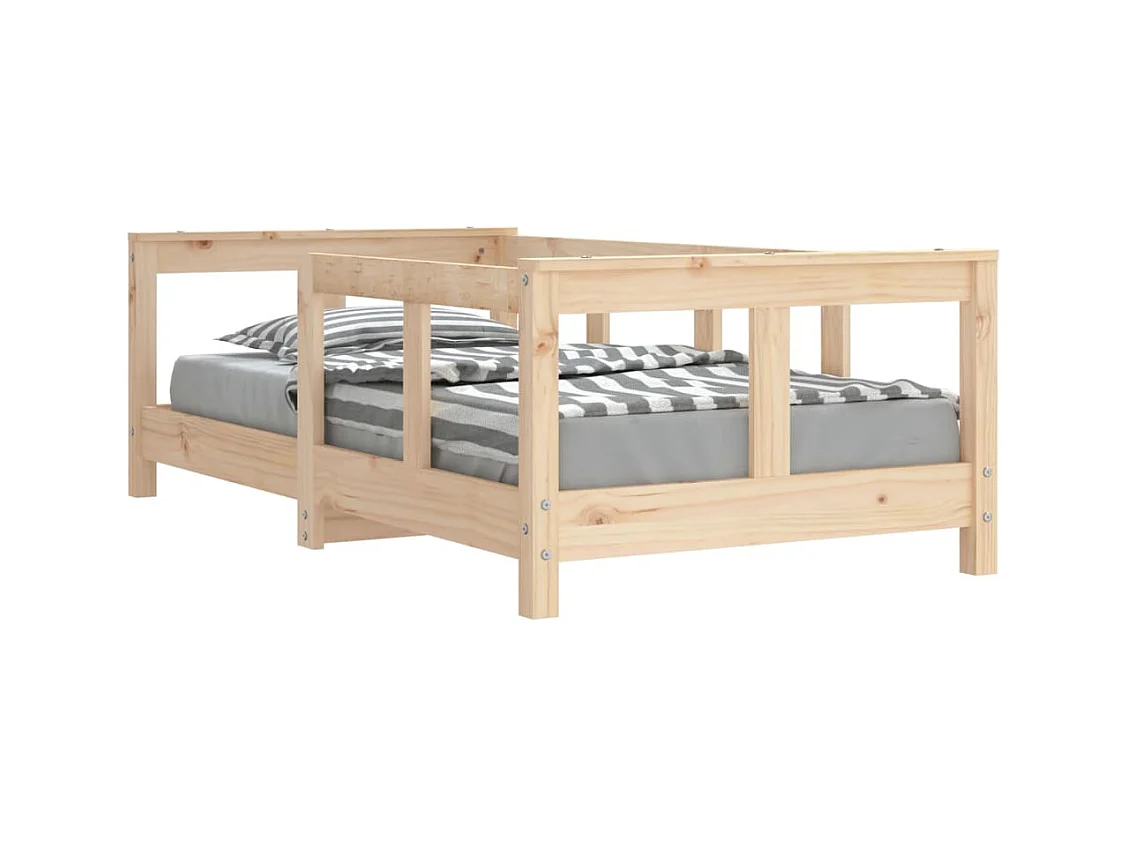 Cadre de lit pour enfant 70x140 bois de pin massif