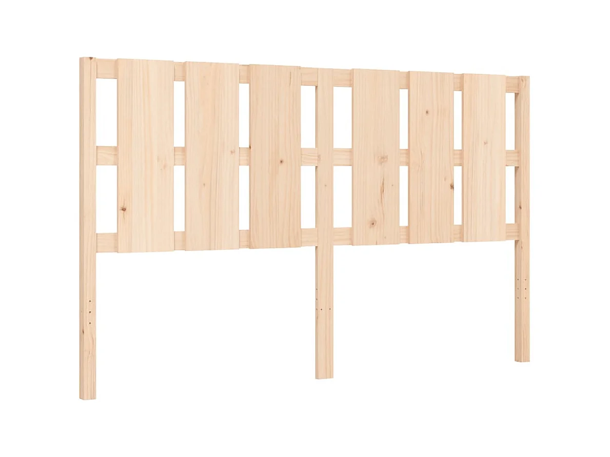 Cadre de lit avec tête de lit 160x200 bois massif