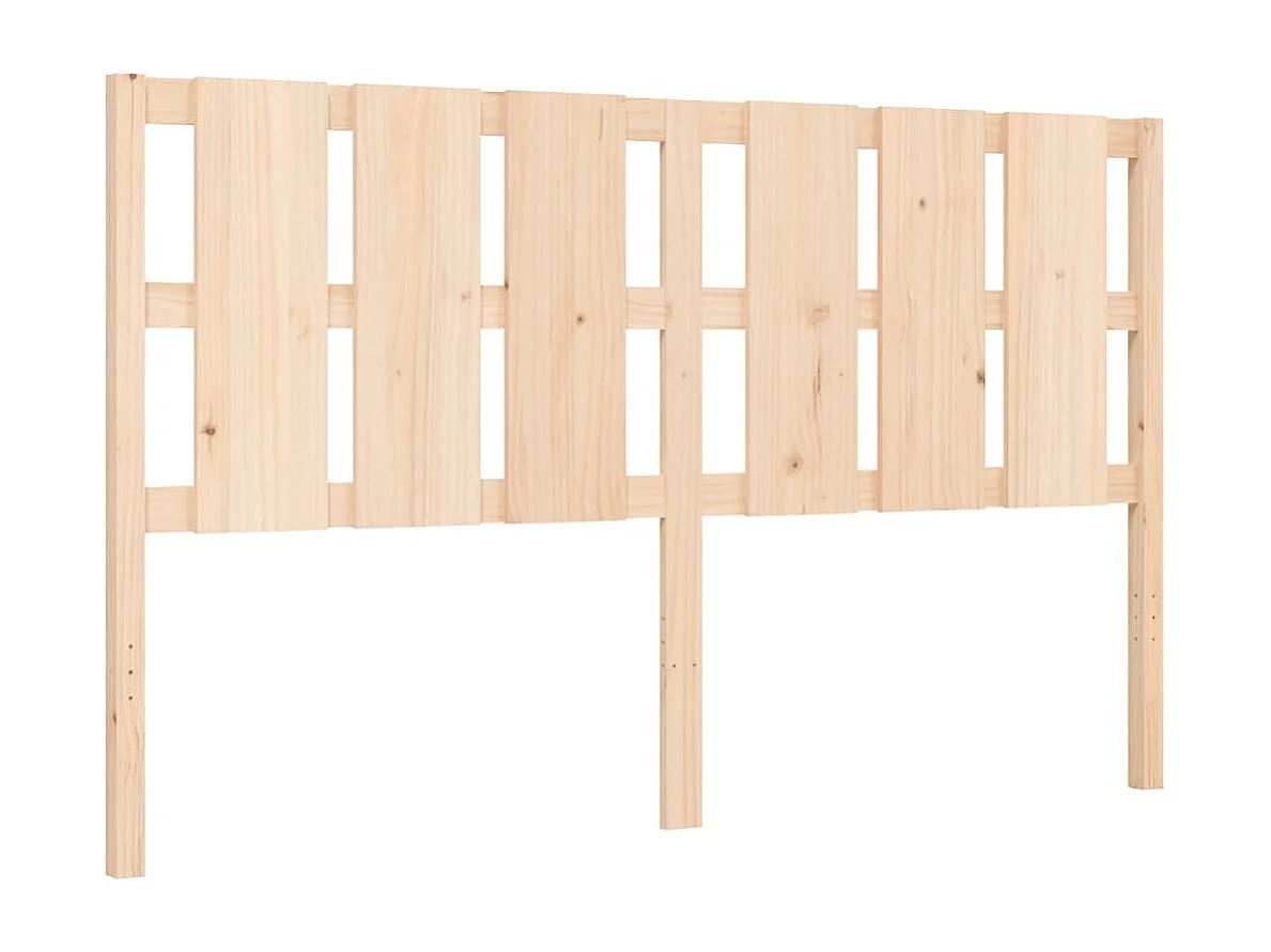 Cadre de lit avec tête de lit 160x200 bois massif